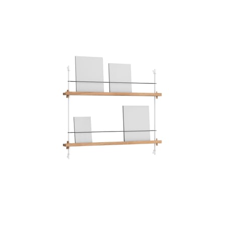 Étagère Magazine Shelving – MS.65.1 bois naturel / Pour livres et magazines - L 85 x H 73 cm - MOEBE
