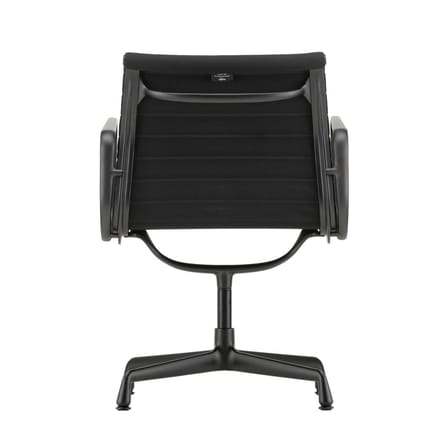 Fauteuil pivotant Aluminium Chair EA108 tissu noir - Vitra