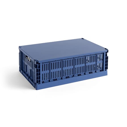  Lid metal blue / For Colour Crate Large basket 34.5 x 53 cm - Hay