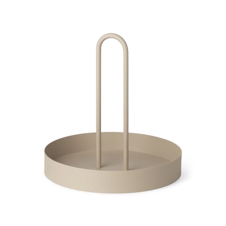 Plateau Grib métal beige / Ø 28 cm - Ferm Living