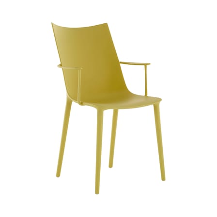 Stuhl H.H.H plastikmaterial gelb / Soft touch - Recycled - Kartell