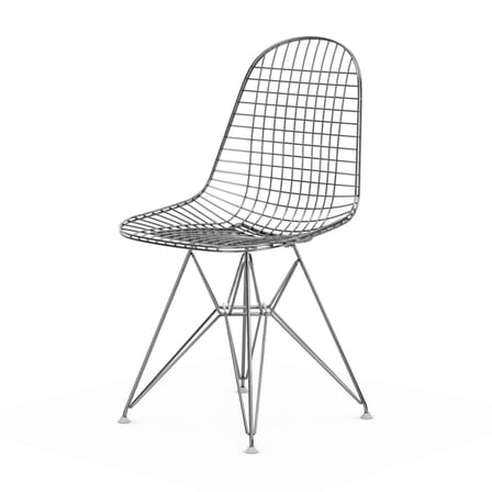 Stuhl Wire Chair DKR silber metall / By Charles & Ray Eames, 1951 - Vitra