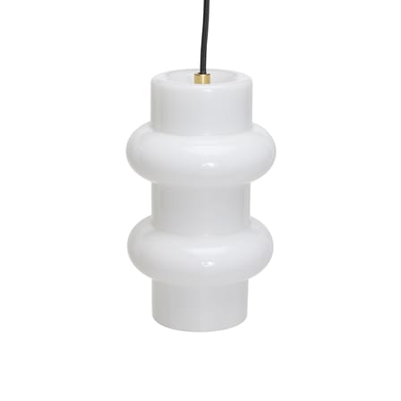 Suspension Pilule Pendule Double verre blanc / Ø 15 x H 25 cm - HÜBSCH