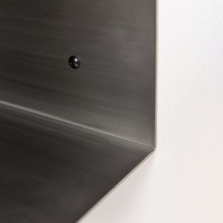 Table de chevet murale Steel métal argent / L 40 cm - NOBODINOZ