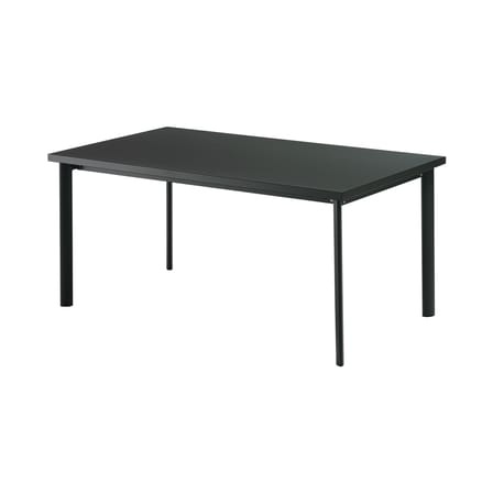 Table rectangulaire Star métal noir / 90 x 160 cm - Emu