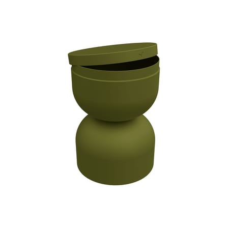 Tabouret Piapolo métal vert / Coffre rangement - Fermob