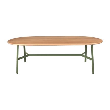 Tavolo ovale So'O legno verde / 220 x 95 cm - da 9 a 10 persone - Fermob
