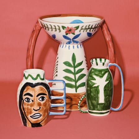 Vase Pijuayo keramik bunt / Large - 34.5x 24.5 x H 39 cm - Serax