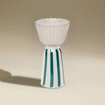 Swiing Wireless rechargeable outdoor lamp metal blue X Maison Sarah Lavoine - Limited Edition - Fermob