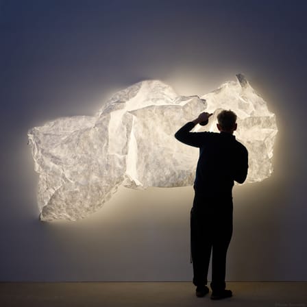 Applique Maap 3 / 320 x 155 cm - Mur lumineux modelable en Tyvek - Flos