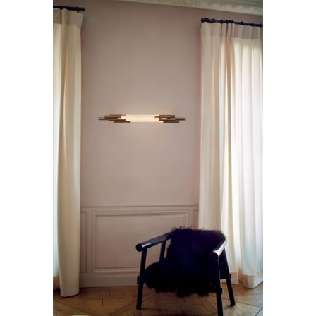 Applique ORG Small verre blanc / LED - L 105 cm - DCW éditions