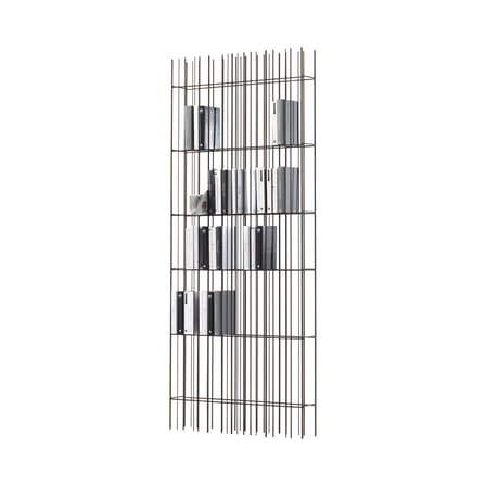 Bibliothèque Metrica Wall A / L 78 cm x P 13 cm x H 190 cm - Structure seule (étagères vendues séparément) - Mogg