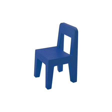 Chaise enfant Seggiolina Pop bleu / Enzo Mari 2005 - Magis
