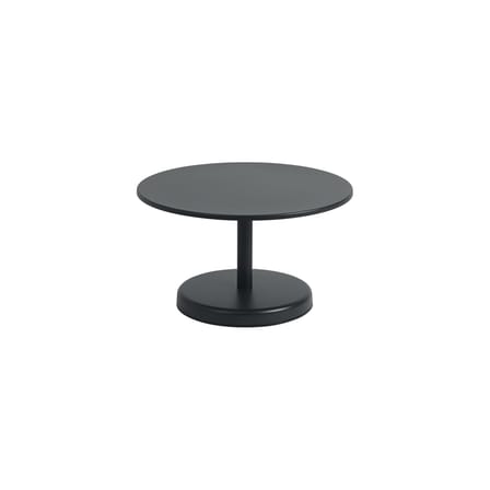 Couchtisch Linear metall schwarz / Ø 70 x H 40 cm - Muuto