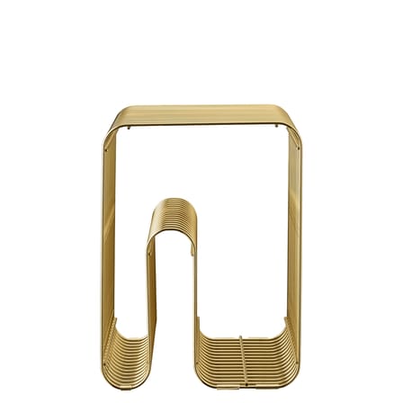 Curva Stool metal gold / End table - AYTM