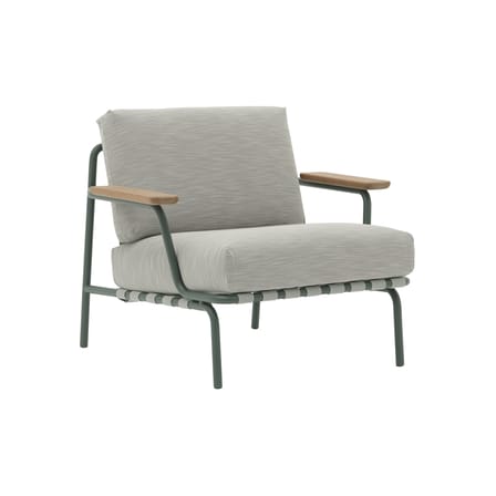 Fauteuil rembourré Settle tissu gris - Muuto