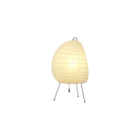 Lampe de table Akari 1N papier beige /Isamu Noguchi, 1951 - L 26 x H 39 cm - Vitra