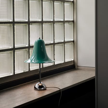Lampe de table Pantop métal vert / Ø 23 cm - Verner Panton (1980) - Verpan