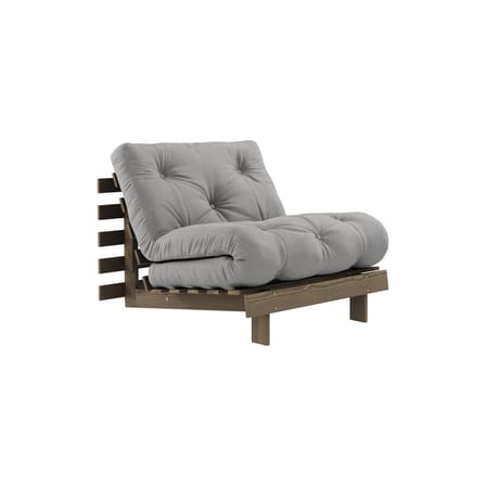 Fauteuil convertible Roots / Dormeuse & lit d'appoint - 3 positions / Structure marron - KARUP DESIGN