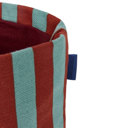 Panier  tissu rouge / H 17 cm - NOBODINOZ