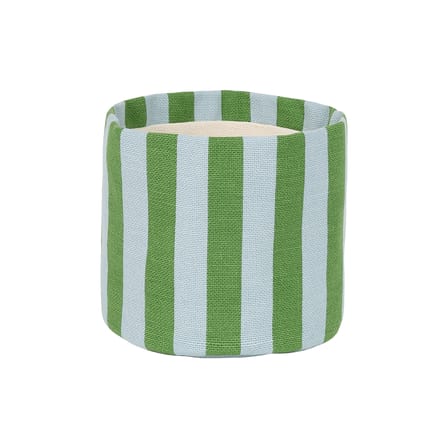 Panier  tissu vert / H 17 cm - NOBODINOZ