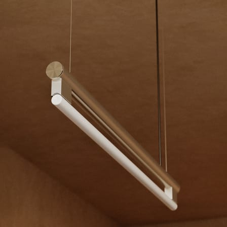 Eiffel Single Pendant metal silver / L 100 cm - Frama 