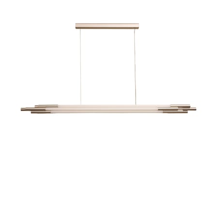 ORG Horizontal Medium Pendant glass white / LED - L 160 cm - DCW éditions