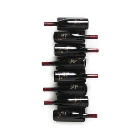 Porte-bouteilles mural Ptolomeo Vino métal noir / H 75 cm - Opinion Ciatti