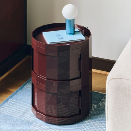 Rangement Facet Low / H 49 cm - 2 portes / Avec roulettes - Hay