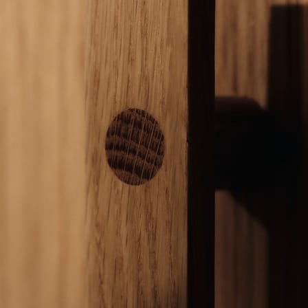 Schrank Stilt holz natur / Kleiderschrank - B 90 x H 186 cm / Mit Kleiderstange - Ferm Living