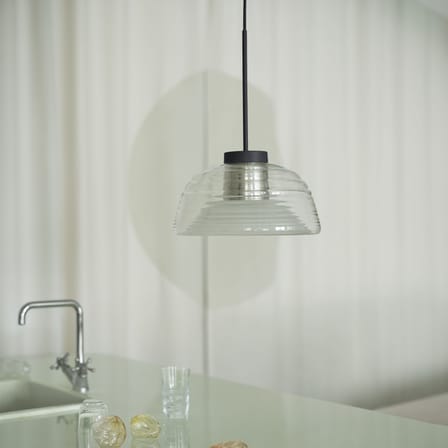 Suspension Two-Layer verre noir / Ø 51,5 x H 37,5 cm - Muuto