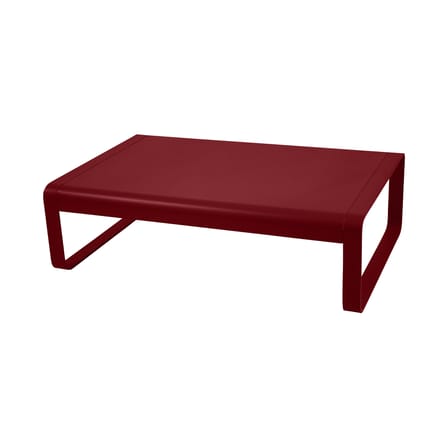 Table basse Bellevie métal rouge / Aluminium - 103 x 75 cm - Fermob
