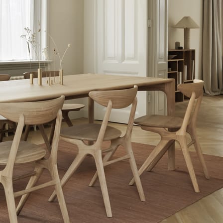 Table rectangulaire PI bois naturel / 180 x 90 cm - 8 personnes - Ethnicraft
