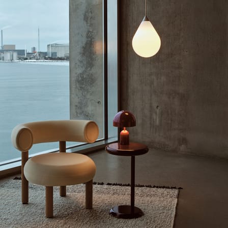 Tavolino d'appoggio Spot metallo viola / Ø 35 x H 55 cm - Tom Dixon
