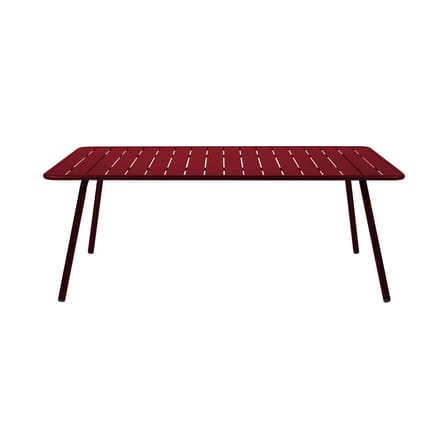 Tavolo rettangolare Luxembourg metallo rosso / 207 x 100 cm - 8-10 persone - Fermob