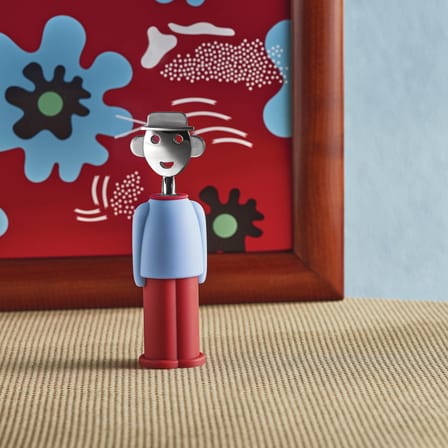 Tire-bouchon Alessandro M. rouge bleu / Alessandro Mendini, 1994 - Alessi