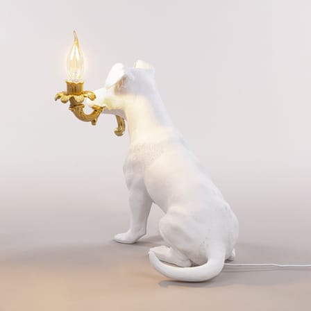 Tischleuchte Rio Lamp plastikmaterial weiß gold / Kunstharz - Seletti