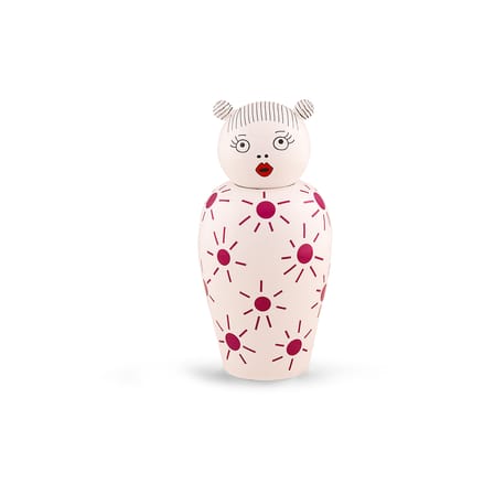Canopie Lula Vase with lid ceramic pink / With lid - Seletti