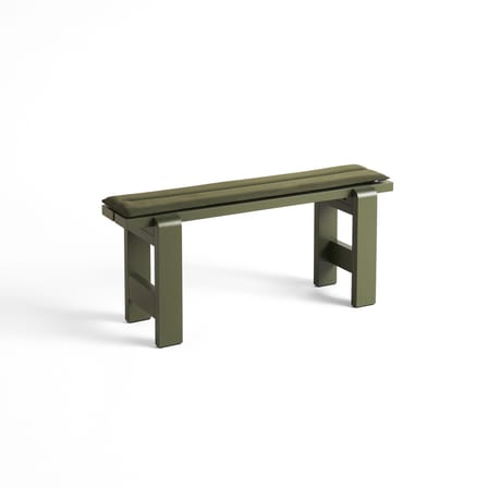 Accessoire  tissu vert / Coussin outdoor pour banc Weekday - L 111 cm - Hay