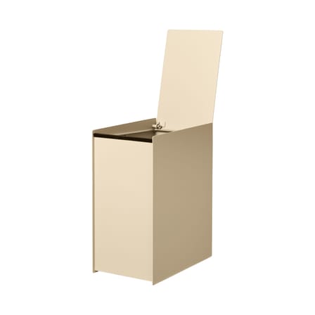 Sama Bathroom bin metal beige / 5 liters - Ferm Living