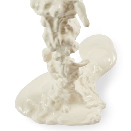 Bougeoir Drip Large métal blanc / H 25 cm - Pols Potten