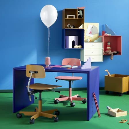 Bureau enfant Monterey Kids bois vert / L 100 x P 60 x H 57 cm - MONTANA