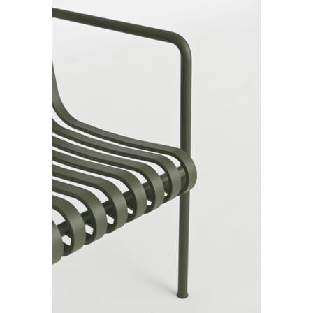 Canapé de jardin 2 places Palissade Lounge métal gris / L 139 cm - Bouroullec, 2016 - Hay