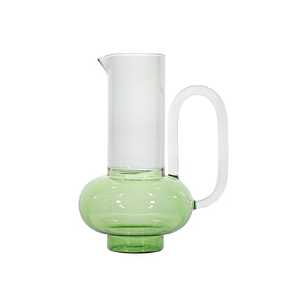 Bump Carafe glass green / Blown glass - 750 ml - Tom Dixon