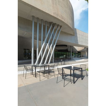Chaise empilable Rio R50 métal blanc - Emu