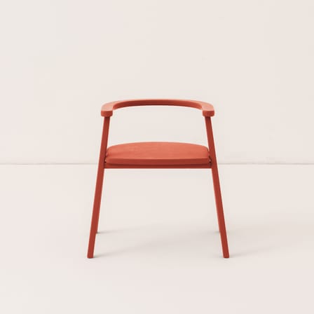 Chaise enfant Growing Green bois rouge - NOBODINOZ