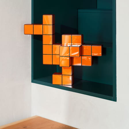 Decorazione Panton Cubes Duck materiale plastico arancione / Kit anatra - Verner Panton, 1974 - Vitra