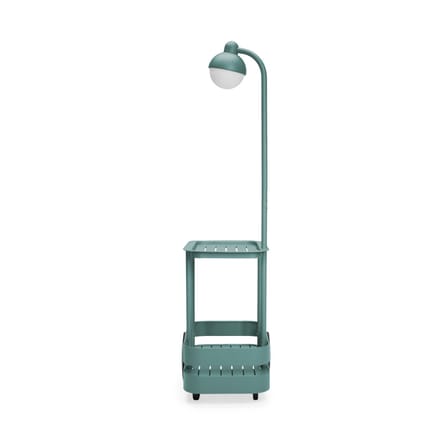 Jolly Trolley Dresser metal green green metal / Cordless USB rechargeable light - 78 x 55 x H 200 cm - Fatboy