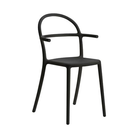 Fauteuil empilable Generic C plastique noir - Kartell