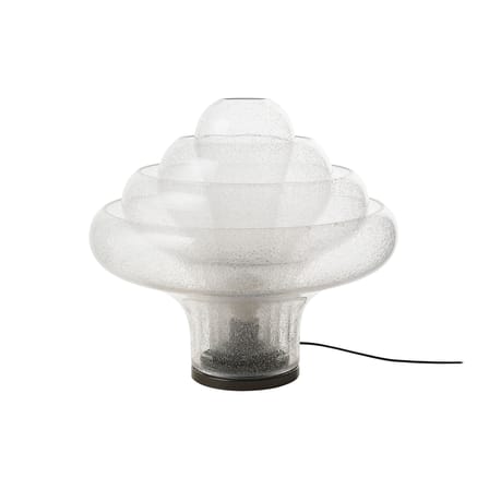 Lampe de table Lotus verre transparent / Réédition 1969 - Gubi